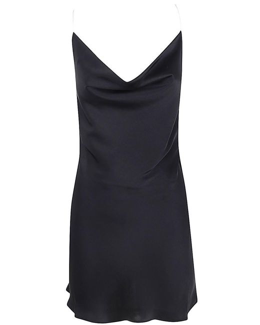 Y. Project Black Evergreen Invisible Strap Slip Dress