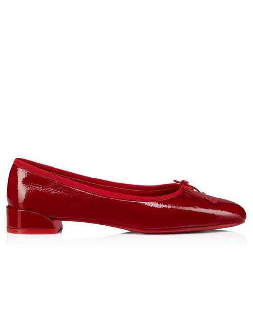 Christian Louboutin Red Durable Tpu Flat Shoes