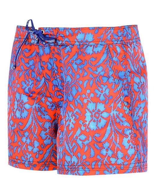 ERL Red Stampa' Polyester Swimsuit for men