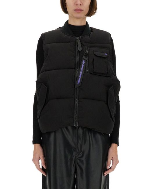 Alpha Industries Black Sleeveless "Ma-1"