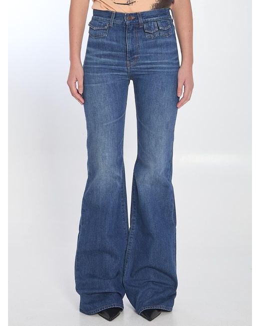 Chloé Blue Flare Jeans