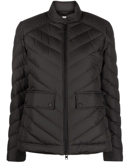 Woolrich Black Chevron Quilted Short Jacket