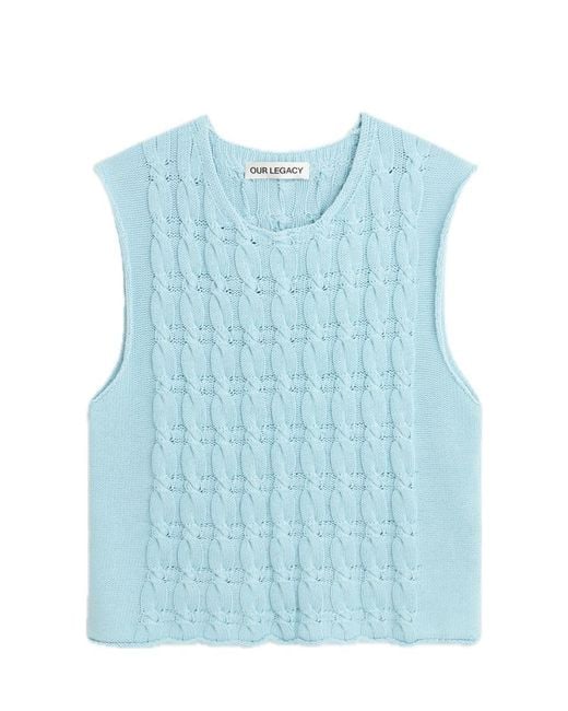 Our Legacy Blue Pleaser Tank for men