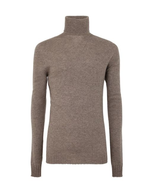 MD75 Brown Cashmere Turtleneck for men