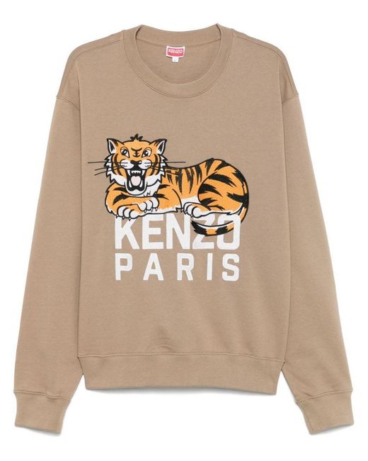 KENZO Natural Crew Neck Swatshirt for men