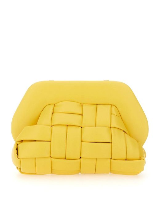 THEMOIRÈ Yellow Braided "Tia" Clutch