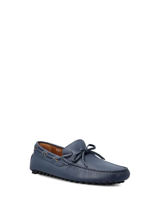 Doucal's Blue Low Shoes for men