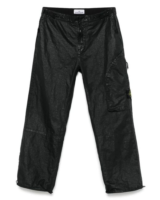 Stone Island Gray Trousers for men