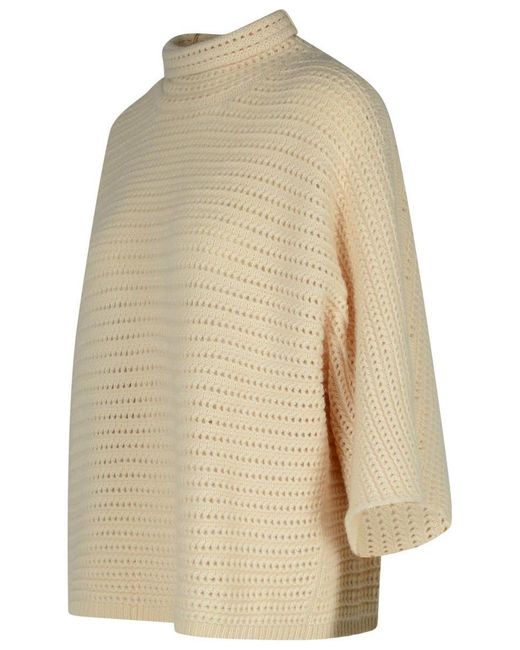 Purotatto Natural Ivory Cashmere Cape