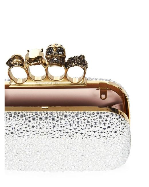 Alexander McQueen Metallic Knuckle Clucth