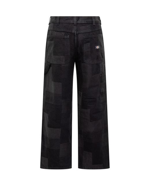 Dickies Black Carpenter Jacquard Pants for men