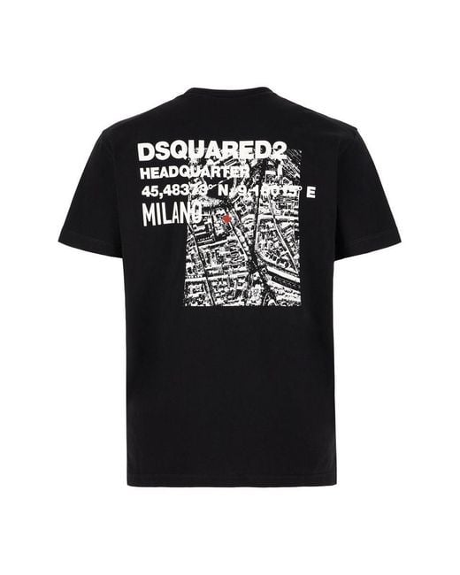 DSquared² Black T-Shirts And Polos for men