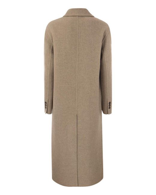 Brunello Cucinelli Bicolor Linen Coat main image 0