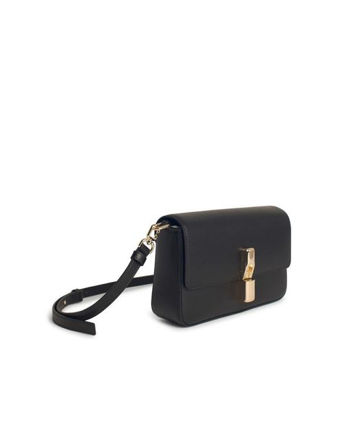 Furla Black 'Iris' Small Leather Crossbody Bag