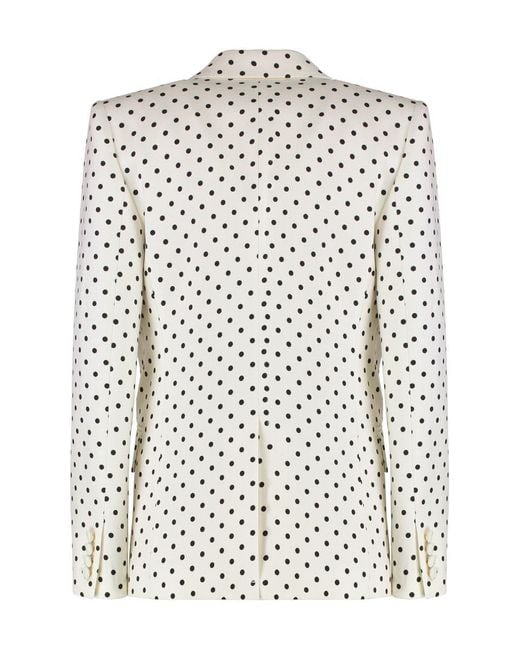 Valentino Garavani White Supergran Plusdepois Print Jacket