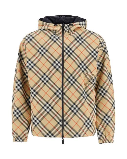 Burberry Metallic Reversible Trafford Check Jacket for men