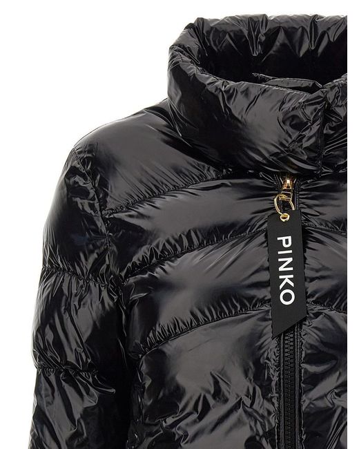 Pinko Black Mirco Short Puffer