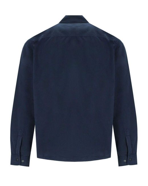 Woolrich Blue Shirt-Style Jacket for men