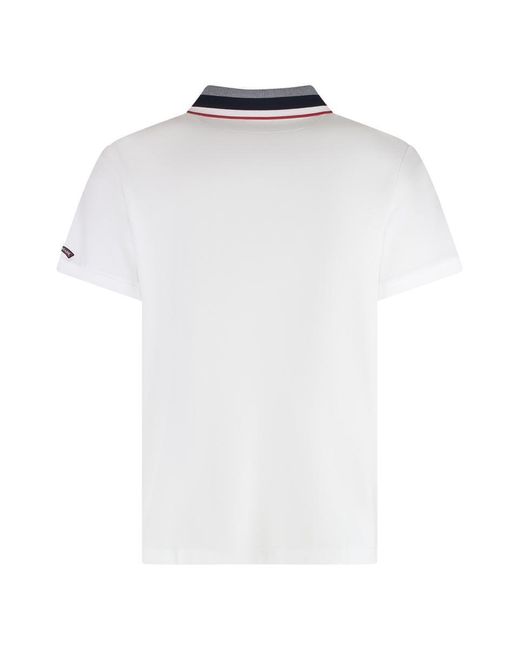 Paul & Shark White Cotton-Piqué Polo Shirt for men