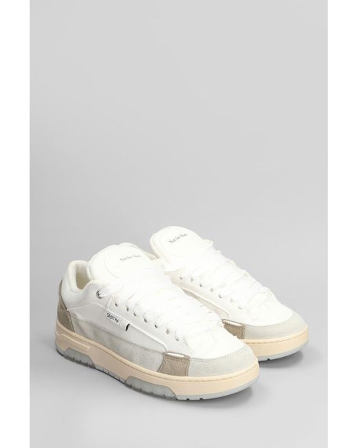 Santha White 1 Cut Sneakers for men