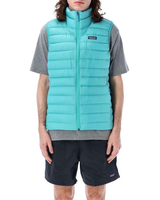 Patagonia Blue Down Sweater Vest for men