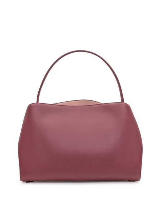 Ferragamo Purple Hug Soft Shoulder Bag (M)