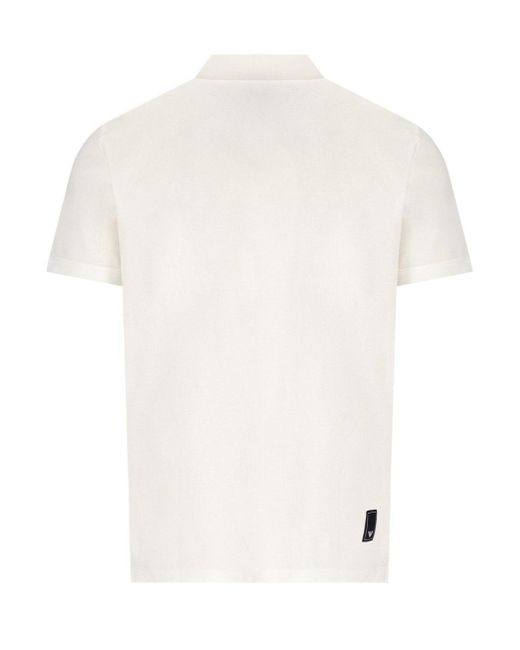 Emporio Armani White Travel Essential Polo Shirt for men