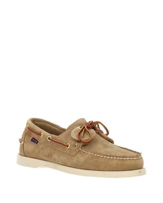 Sebago Brown Flat Shoes for men