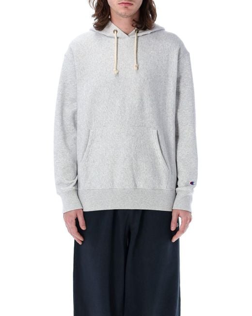 Champion Gray Reverse Weave Hoodie for men