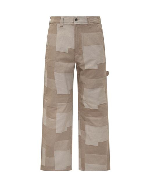 Dickies Gray Carpenter Jacquard Pants for men