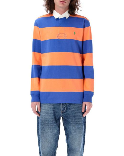 Polo Ralph Lauren Blue The Iconic Rugby Shirt for men