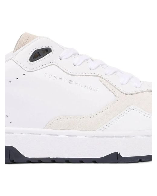 Tommy Hilfiger White Better Basketball Shoes for men