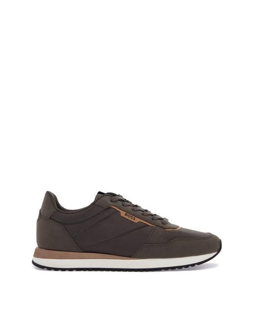 Boss Brown Contemporary Breathable Dark Sneakers For for men