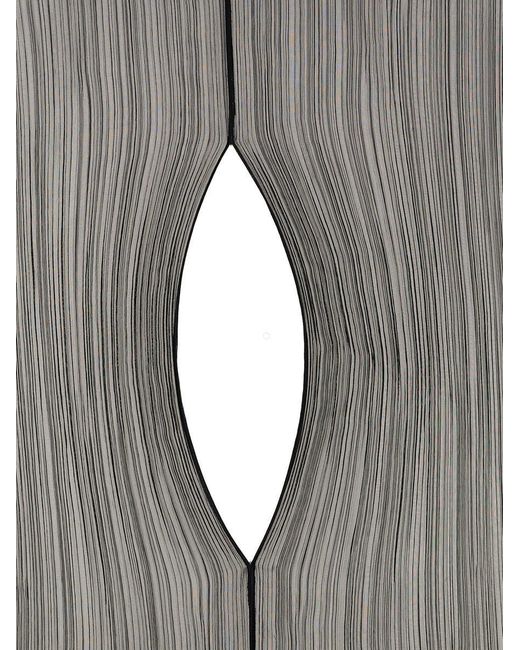 Pleats Please Issey Miyake Black 'Basic Madame-T Small' Stole