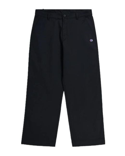 Champion Blue Wide Leg Chinos for men