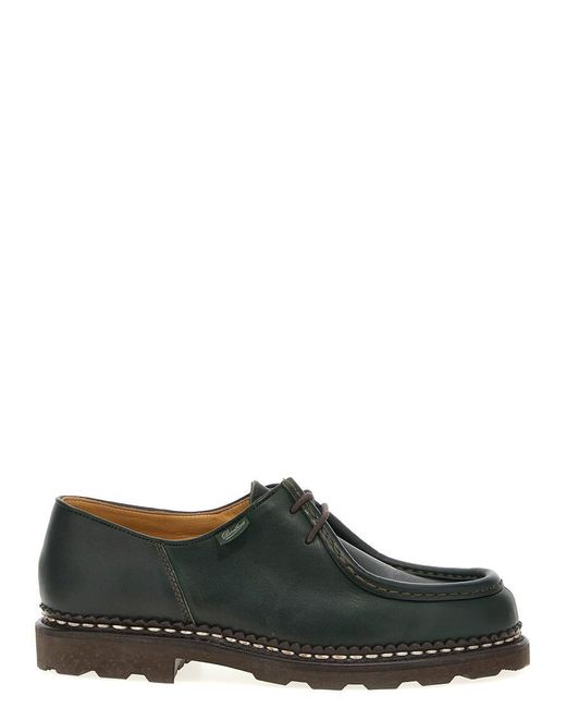 Paraboot Green 'Michael' Derby Shoes for men