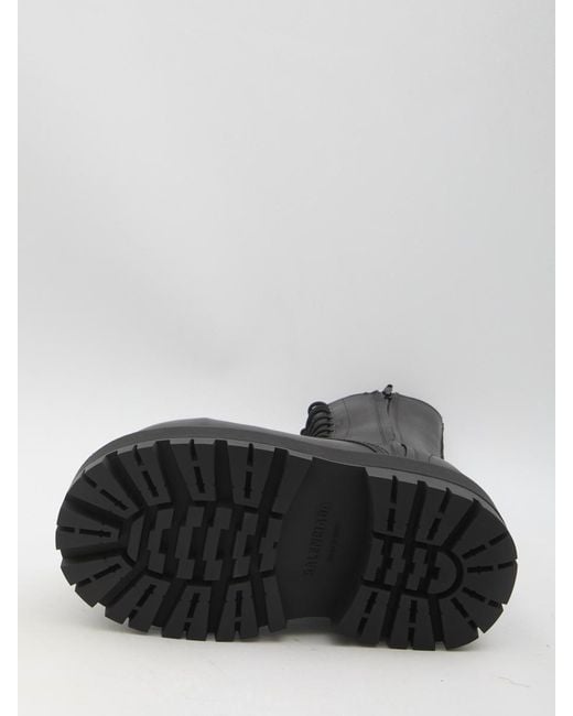 Balenciaga Black Leather Shoes for men