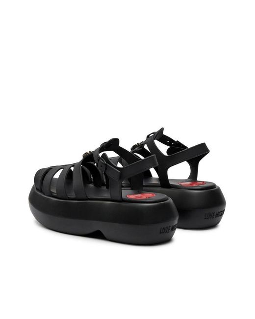 Love Moschino Black Sandals