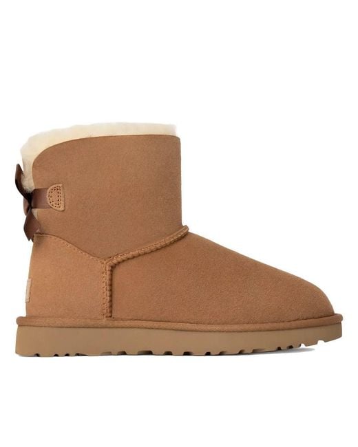 Ugg Brown Mini Bailey Bow Ii Shoes