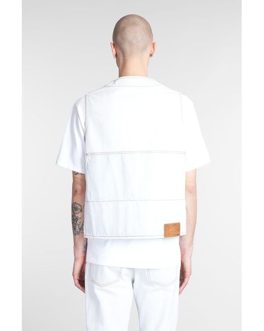 Bally White Vest for men