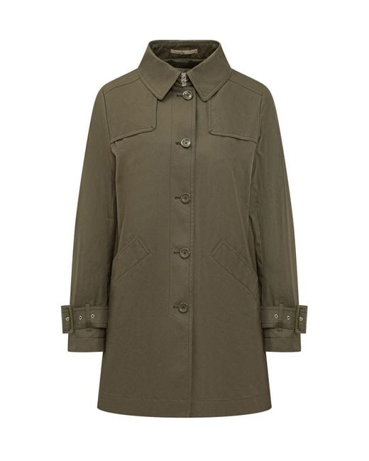 Herno Green Delon Medium Trench Coat
