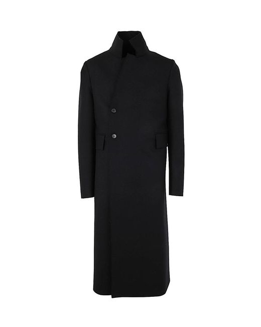 SAPIO Black Double Breasted Coat for men