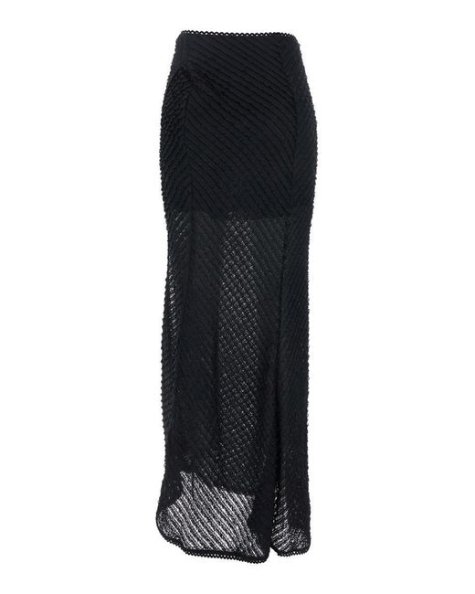 Charo Ruiz Black Erin' Long Skirt