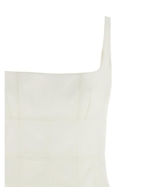 ワンピース GIOVANNI BEDIN SS25 Poplin mini dress (GB25070 WHITE) Giovanni bedin Poplin Mini Dress in White | Lyst
