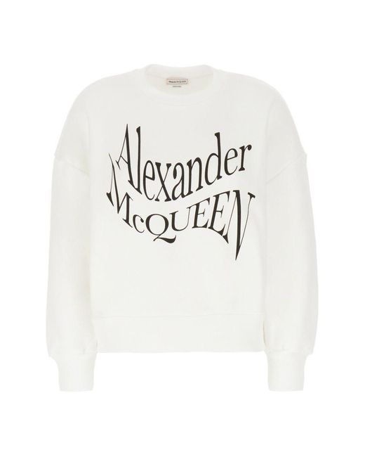 Alexander McQueen White Sweatshirts
