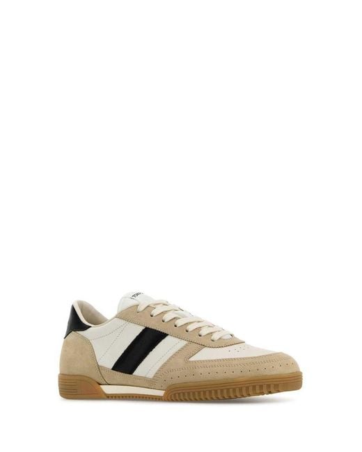Tom Ford White Luxury Slip-On Sneakers For for men
