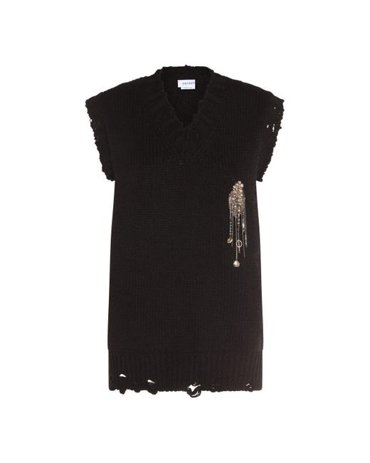 Alexander McQueen Black Wool Knitwear for men