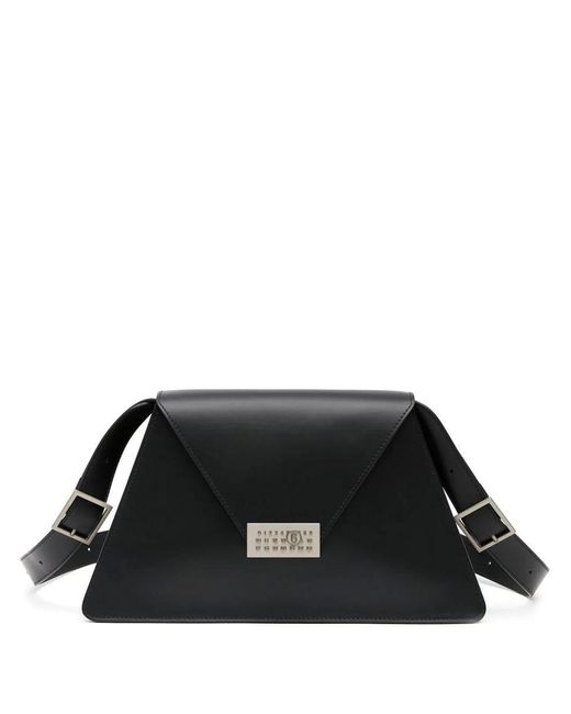 MM6 by Maison Martin Margiela Black Mm6 Numeric Large Shoulder Bag