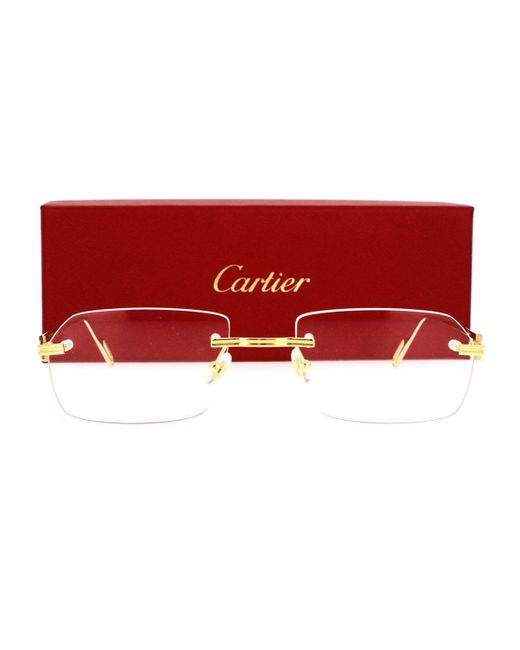 Cartier Red Eyeglass for men