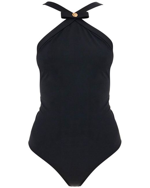 Versace Black One-Piece Swimsuit By